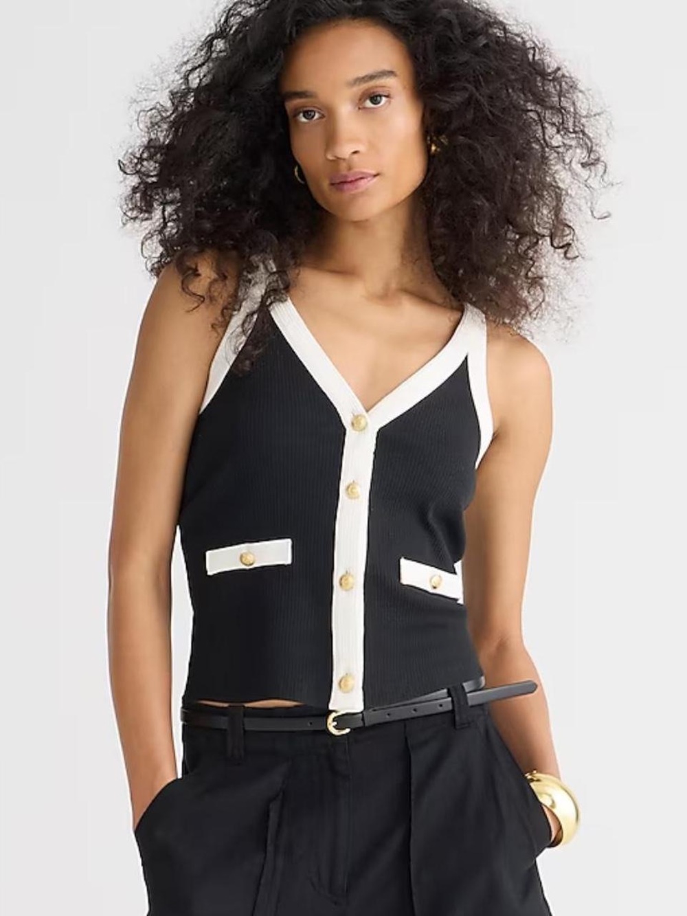 J Crew Vintage rib lady tank top